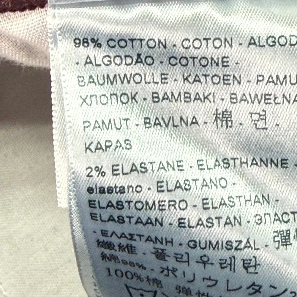Levi's‎ 505 Straight Corduroy Pants Womens 30 Burgundy Maroon Stretch 15505-0187